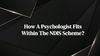How A Psychologist Fits Within The NDIS Scheme