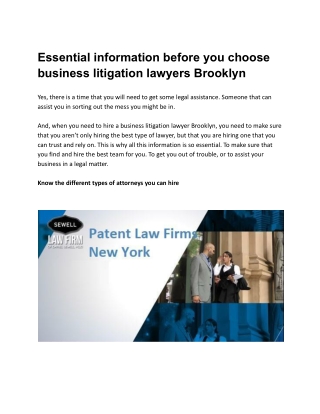 patent law firms New York