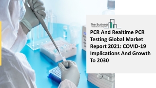 PCR And Realtime PCR Testing Market Report: Global Opportunity Analysis