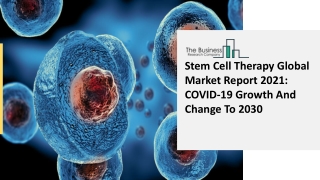 2021 Stem Cell Therapy Market Growth Analysis, Size, Share, Trends And Forecast