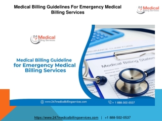 Medical Billing Guidlines For Emergency Medical Billing Services