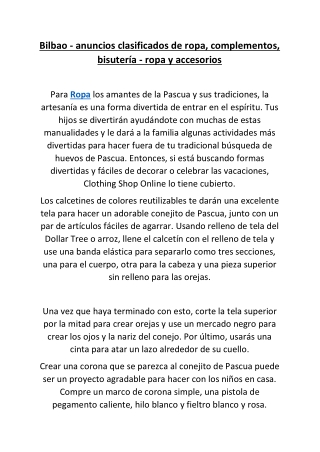 Bilbao - anuncios clasificados de ropa, complementos, bisutería - ropa y accesor
