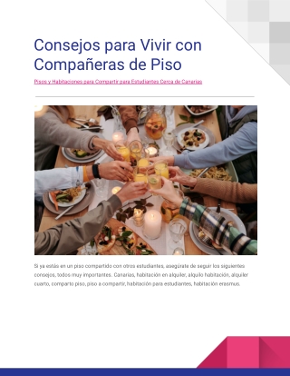 Pisos y Habitaciones para Compartir para Estudiantes Cerca de Canarias