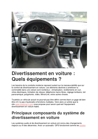 Autoradio à fonctions multiples