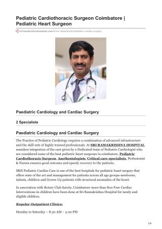 cardiologist for kids | top pediatric cardiology hospitals | children's heart d