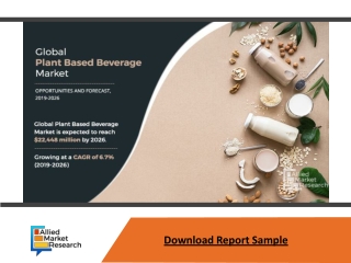Plant-based Beverage Market Size 2021 | Business Status, Industry Trends and For