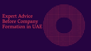 Expert Advice Before Company Formation in UAE