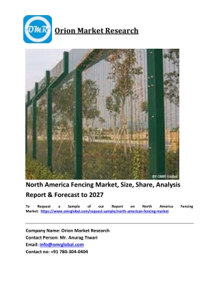 North America Fencing Market Trends, Size, Competitive Analysis and Forecast 202