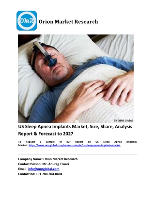 US Sleep Apnea Implants Market Trends, Size, Competitive Analysis and Forecast 2