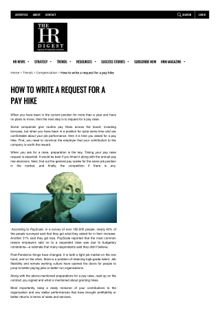 How to Write a Pay Hike Request
