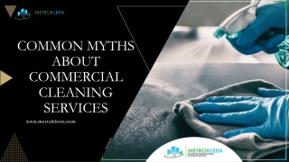 Common Myths about Commercial Cleaning Services