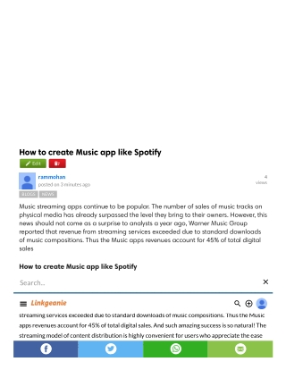 How to create Music app like Spotify