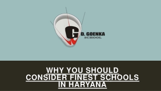 Why You Should Consider Finest Schools in Haryana