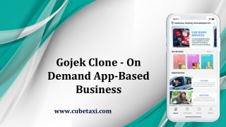 Gojek Clone - On Demand App-Based Business