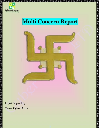 Health, Child Birth Problem, Career, Love, Romance - Multi Concern Report