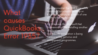 What causes QuickBooks Error 1935