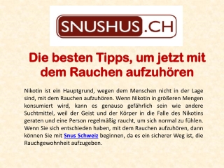 Die besten Tipps, um jetzt mit dem Rauchen aufzuhören