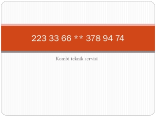 ERYAMAN VAİLLANT SERVİSİ % 378 94 74 * VAİLLANT KOMBİ SERVİS