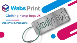 Wabs Print & Packaging Offering Clothing Tags in the UK
