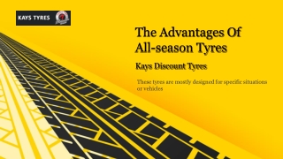 The Advantages Of All-season Tyres