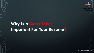 Why Is a Cover Letter Important For Your Resume