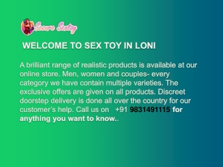 Sex toys In Loni | Call/Whatsapp 9831491115