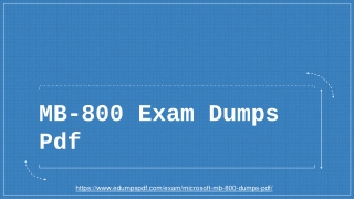 Get Massive MB-800 Exam Dumps Pdf - Attain 2021 MB-800 Study Material