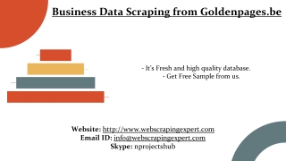 Business Data Scraping from Goldenpages.be