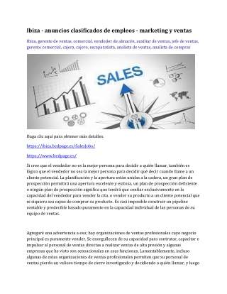 Ibiza - anuncios clasificados de empleos - marketing y ventas-converted