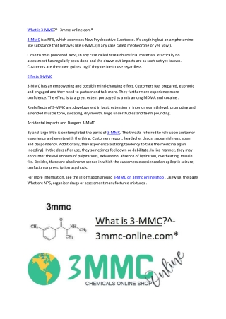 What is 3-MMC^- 3mmc-online.com*