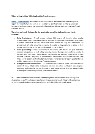 Things To Keep In Mind While Dealing With French Customers Services-converted