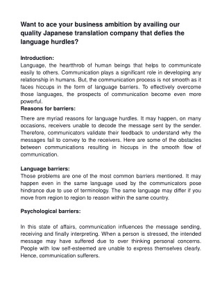 japanese translation company