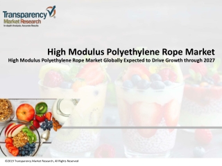 8.Global Market Study on High Modulus Polyethylene Rope