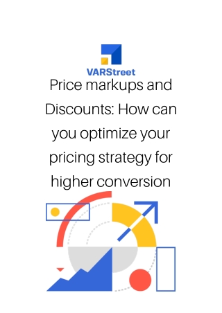 Price markups and Discounts How can you optimize your pricing strategy for higher conversion