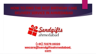 HOW TO FIND THE BEST BIRTHDAY CAKE DELIVERY SERVICE IN AHMEDABAD