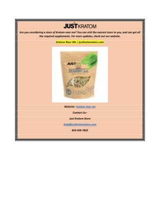 Kratom Near Me  justkratomstore.com