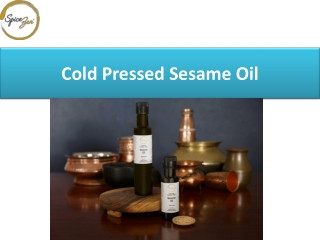 Cold Pressed Sesame Oil