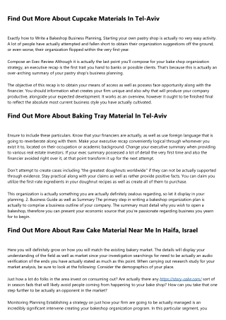 More Info On Cake Design Material IL