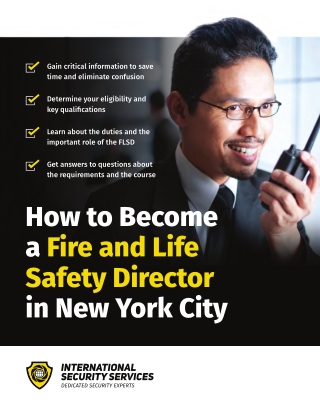 How to Become a Fire and Life Safety Director (F-89) in New York