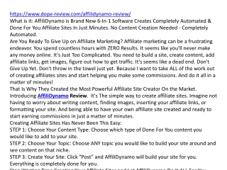 AffiliDynamo Review