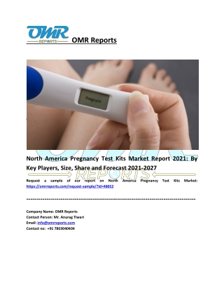 North America Pregnancy Test Kits Market Trends and Overview 2021-2027