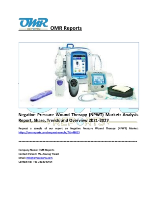 Negative Pressure Wound Therapy (NPWT) Market Size, Share, Report 2027