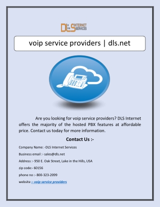 voip service providers | dls.net