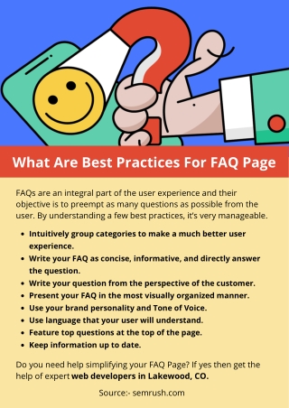 What Are Best Practices For FAQ Page