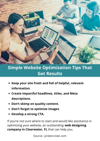 Simple Website Optimization Tips That Get Results