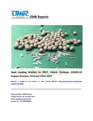 Seed Coating Market Size, Share, Impressive Industry Growth, Report 2027