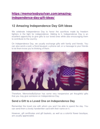 12 Amazing Independence Day Gift Ideas