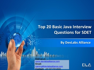 DevLabs Alliance Top 20 Basic Java Interview Questions for SDET