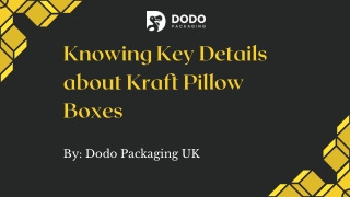 Custom Printed Kraft Pillow Boxes Wholesale!