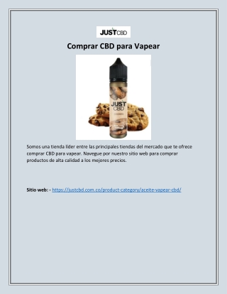 Comprar CBD para Vapear